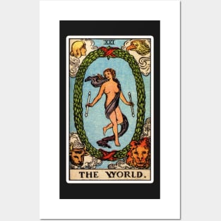 XXI. The World Tarot Card Posters and Art